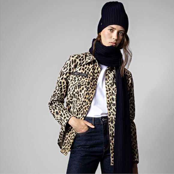 Zadig & Voltaire Jared Cashmere Scarf WKMZ0804F - Picture 1 of 2